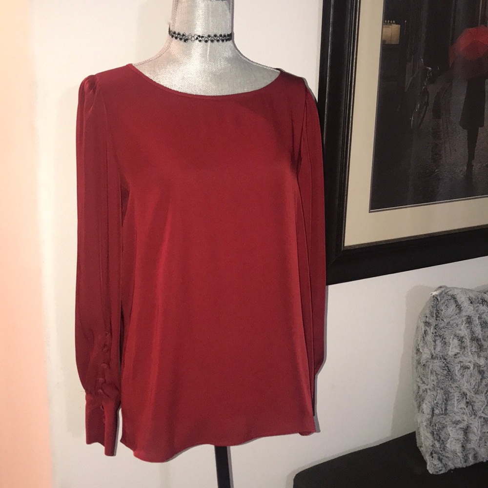 Red blouse